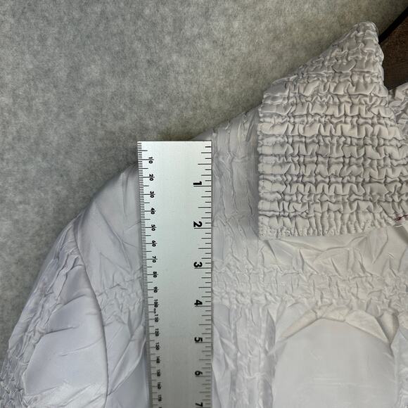 General Apparel Jacket Women Small Silver Gray 100% Polyester Full Zip Collared - Picture 9 of 13